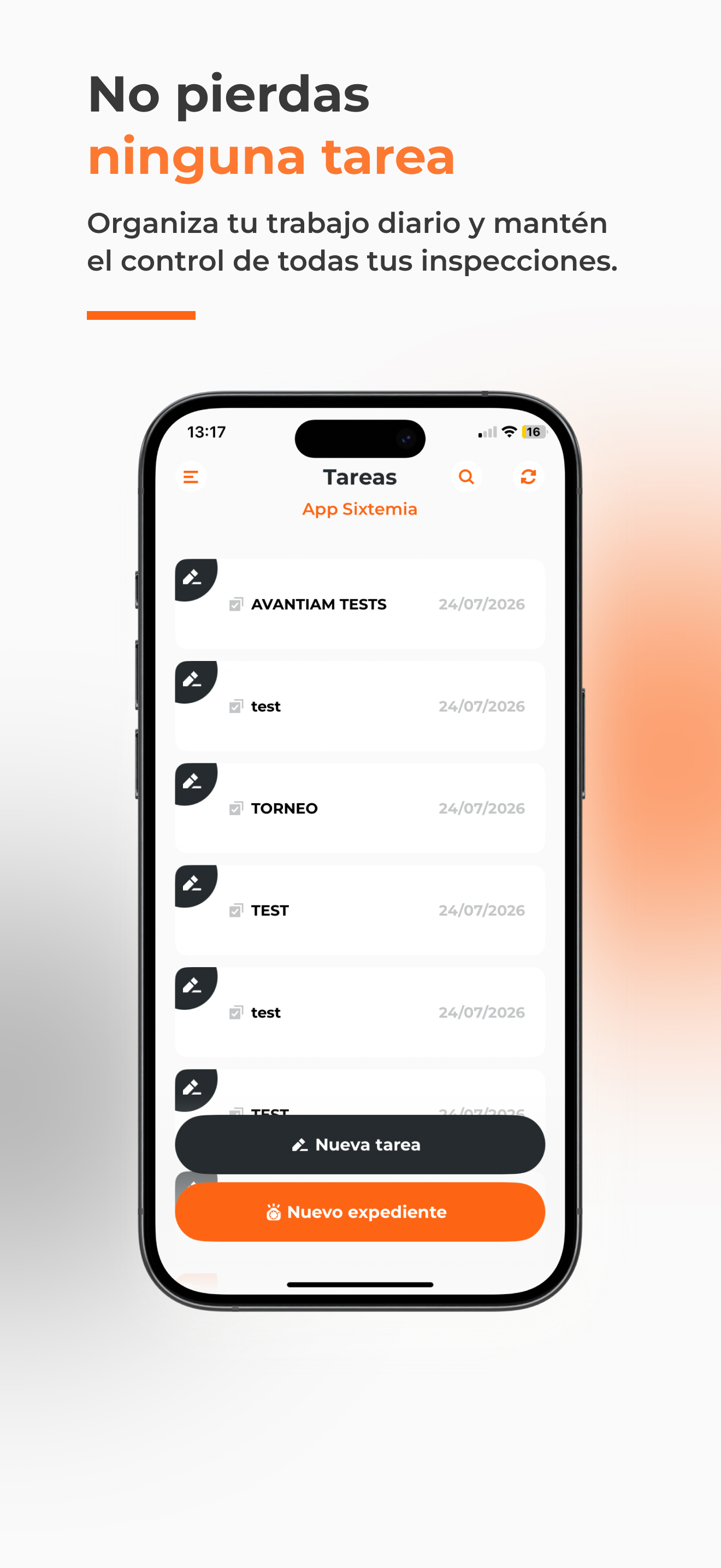 Fotoperito - Gestión de tareas
